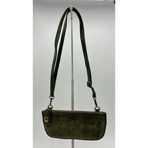 Joy Susan Green Faux Leather Crossbody Clutch Shoulder Bag